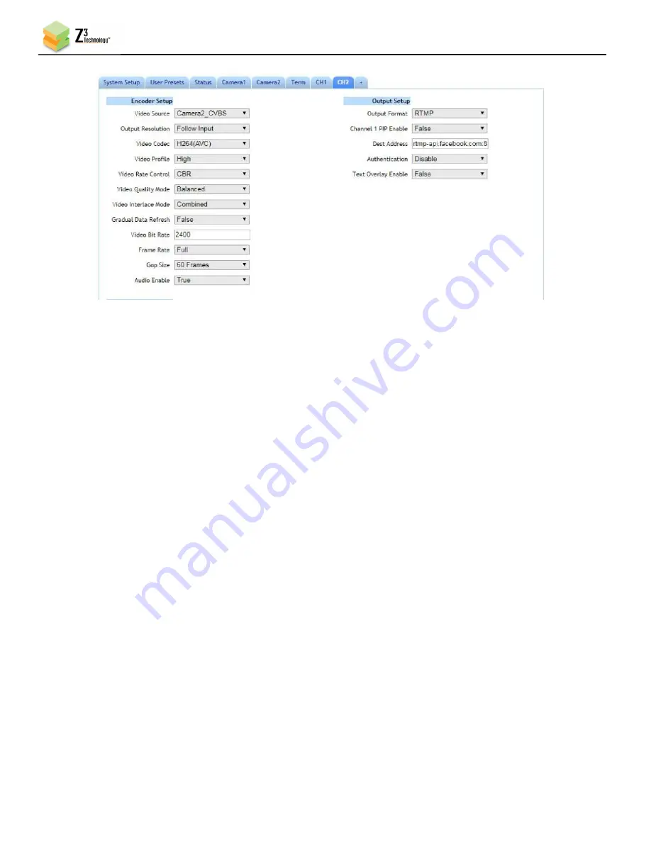 Z3 Technology Z3Cam-DX User Instructions Download Page 36