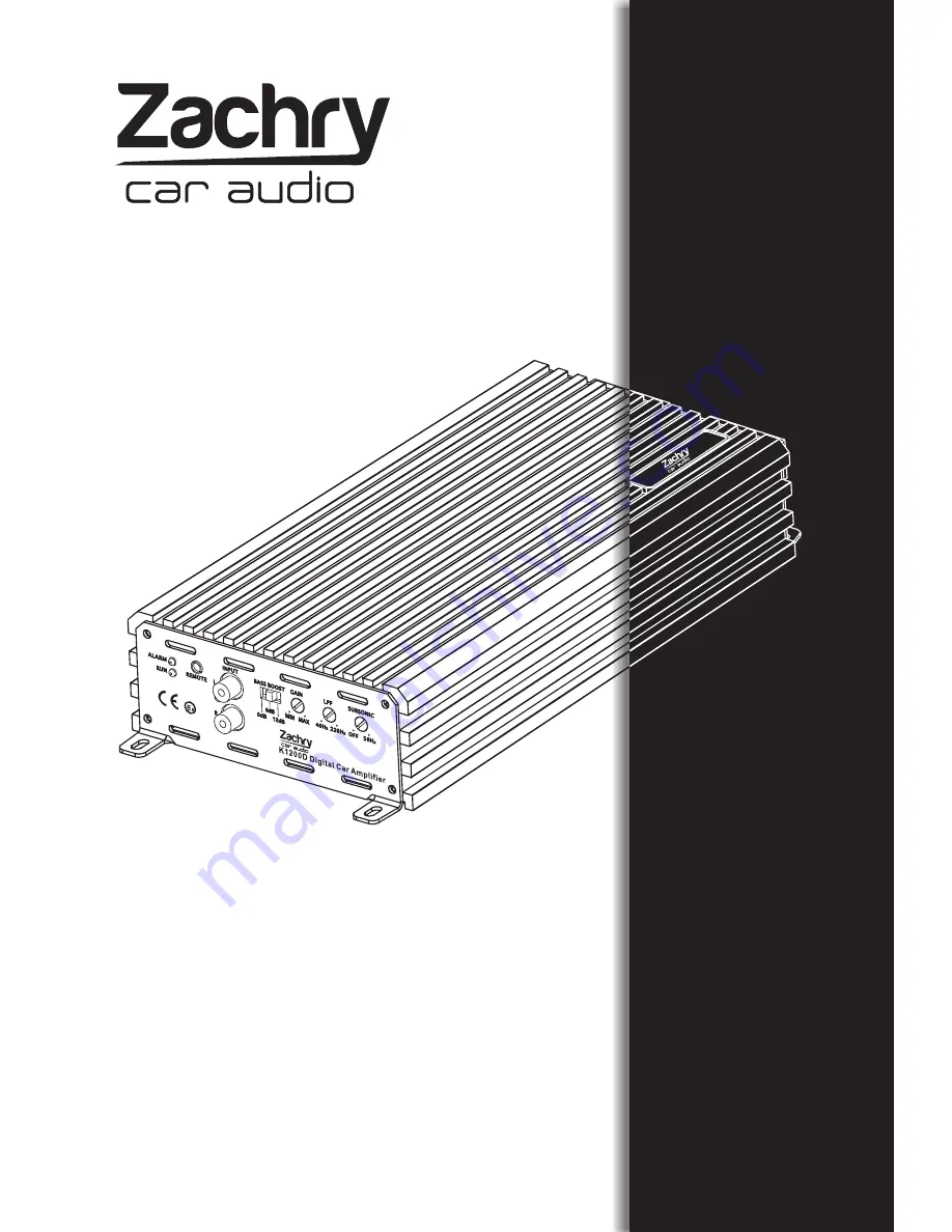 Zachry K1200D Owner'S Manual Download Page 12