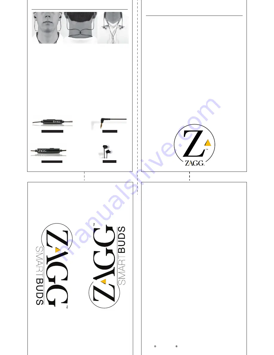 Zagg ZAGGsmartbuds Instructions Download Page 1