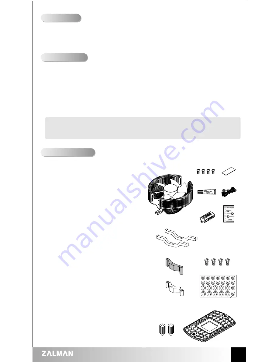 ZALMAN CNPS7000B-AlCu User Manual Download Page 3