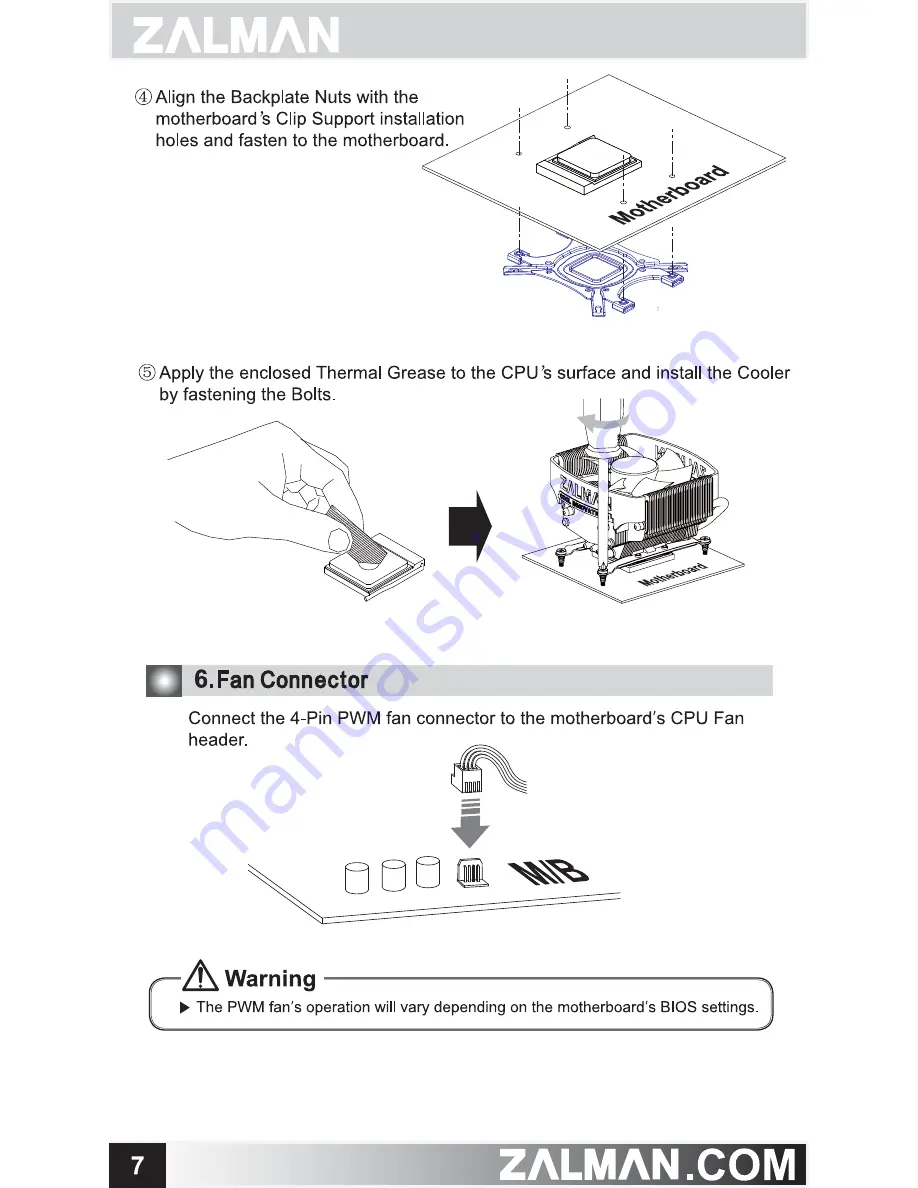 ZALMAN CNPS8000B User Manual Download Page 8