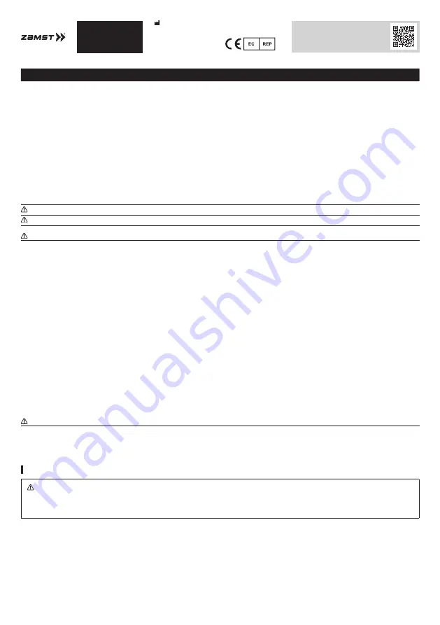 ZAMST JK BAND Instructions For Use Manual Download Page 1