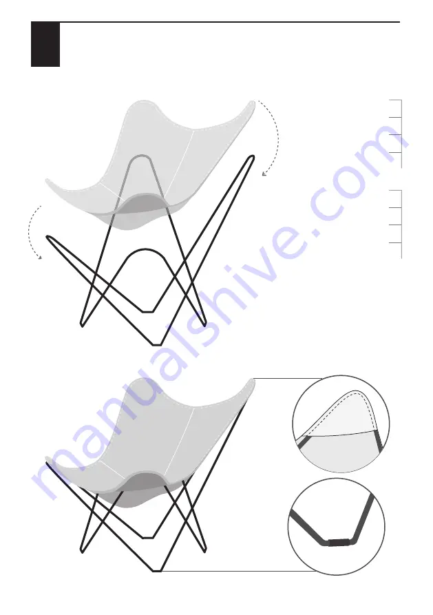 Zangra BUTTERFLY CHAIR Assembly Instructions Manual Download Page 7