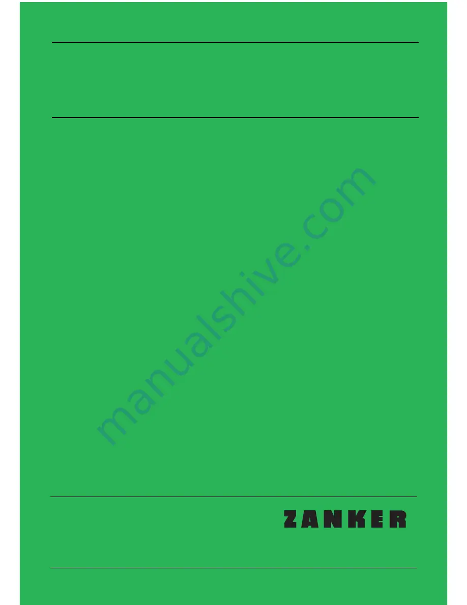 ZANKER ZKS 5550 I Instruction Book Download Page 1