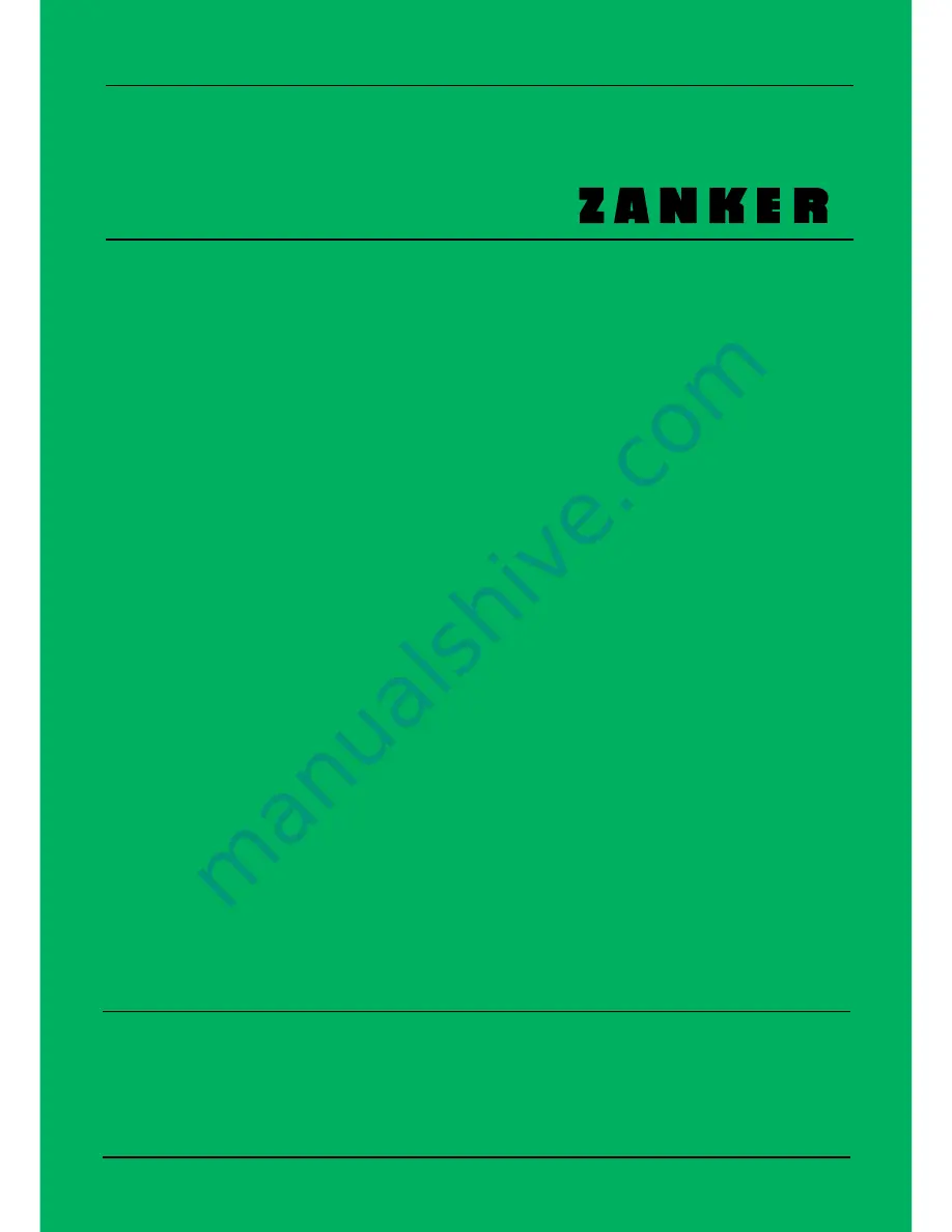 ZANKER ZKS 5684 Instruction Book Download Page 1