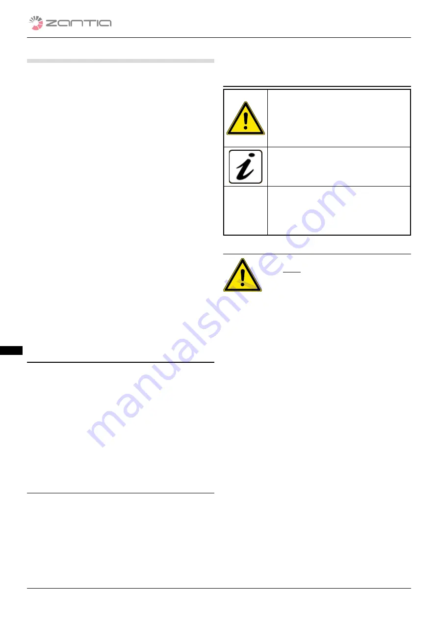 ZANTIA NARA PLUS 24 Use And Maintenance Manual Download Page 6