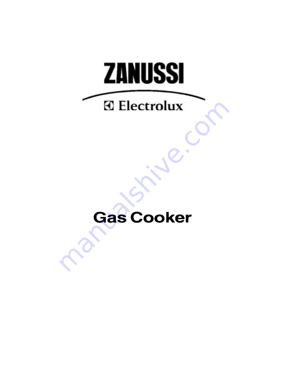 Zanussi Electrolux ZCG 7551X Instruction Booklet Download Page 1