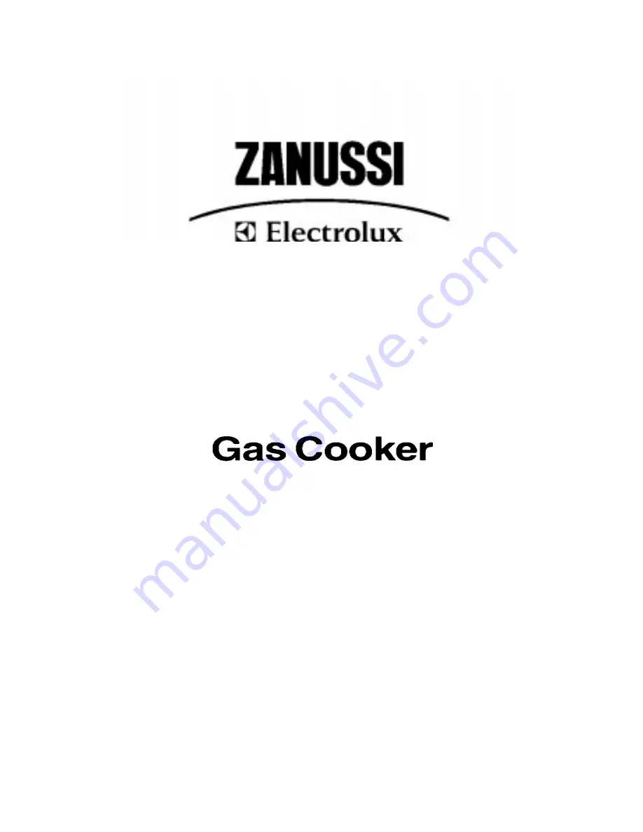 Zanussi Electrolux ZCG 7610 Скачать руководство пользователя страница 1