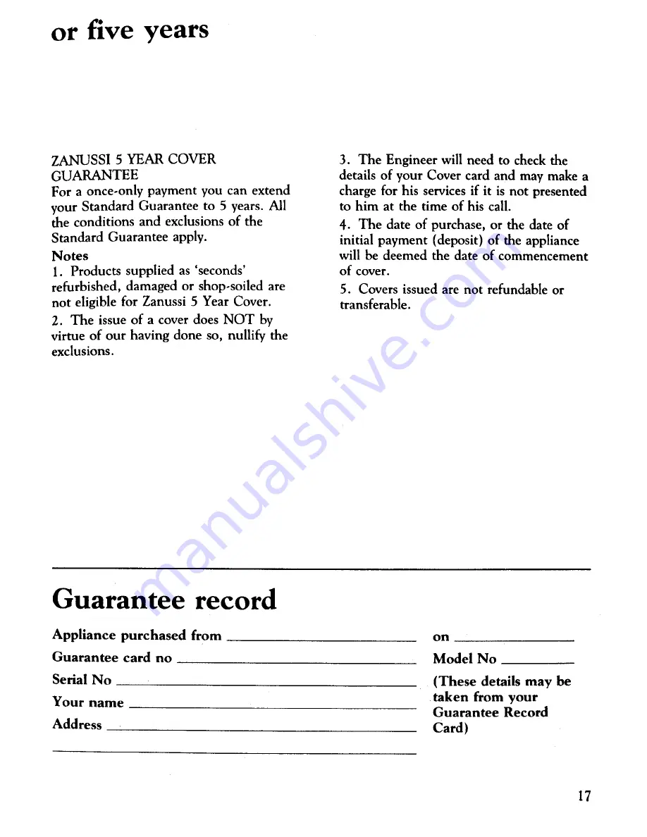 Zanussi DF36 Instructions For Use Manual Download Page 19