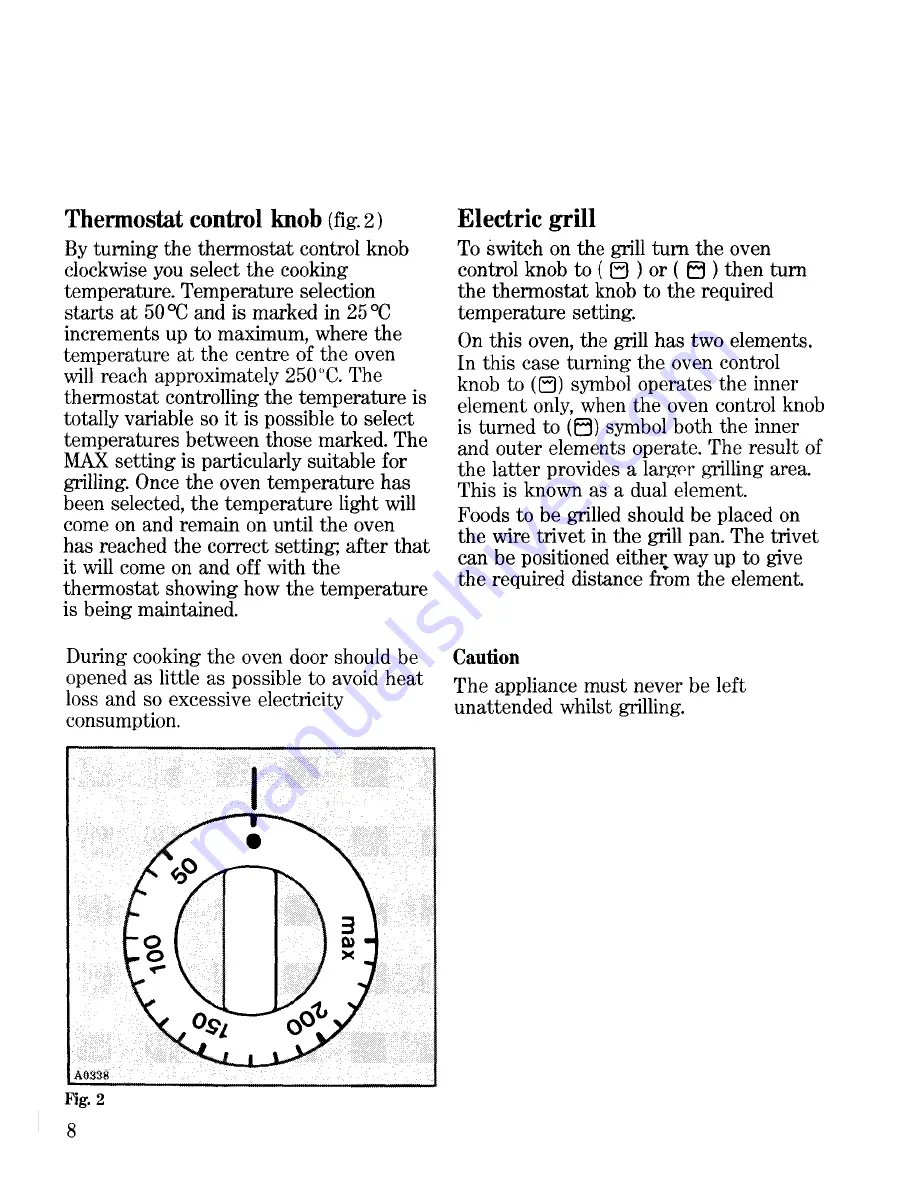 Zanussi FM 9612 Instructions For The Use And Care Download Page 8