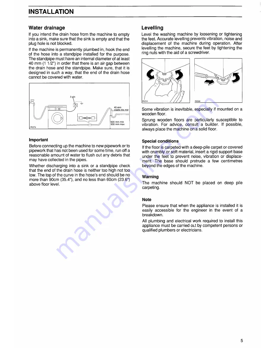 Zanussi jetstream FJ 1200 Instruction Booklet Download Page 5