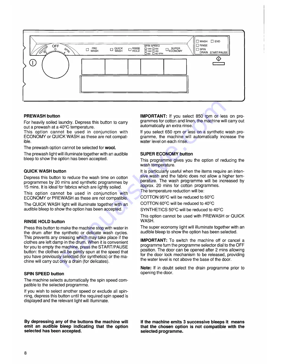 Zanussi jetstream FJ 1200 Скачать руководство пользователя страница 8