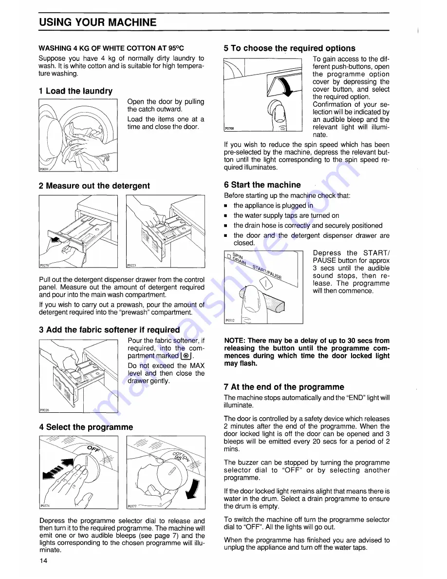 Zanussi jetstream FJ 1200 Instruction Booklet Download Page 14