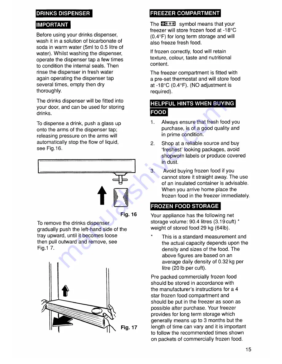 Zanussi ZF 56/46 Instruction Booklet Download Page 17