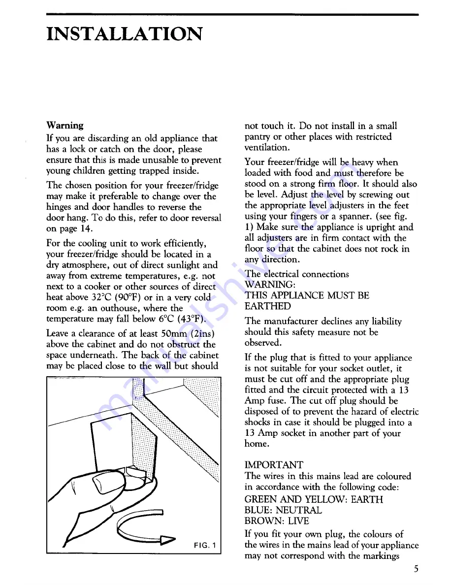 Zanussi ZF36/45 Instructions For The Use And Care Download Page 7