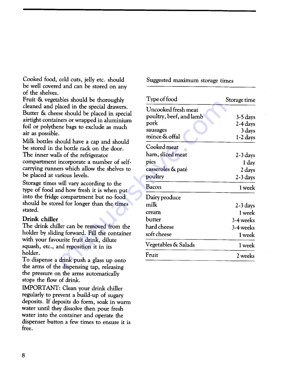 Zanussi ZF36/45 Instructions For The Use And Care Download Page 10