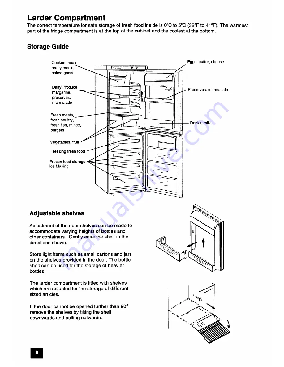 Zanussi ZFK56/48RA Instruction Booklet Download Page 8