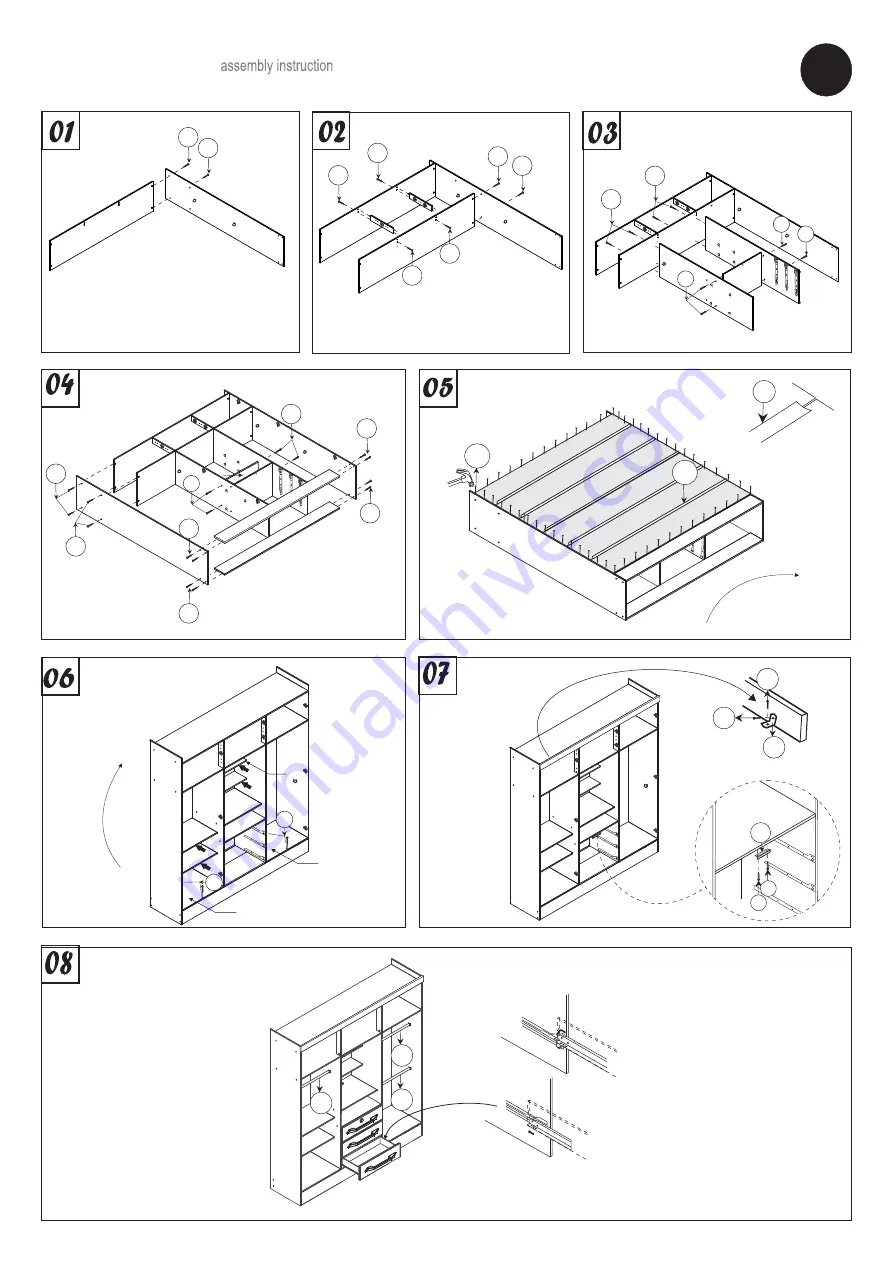 Zanzini ROUPEIRO CAPELINHA PLUS 08290703 Assembly Instructions Manual Download Page 4