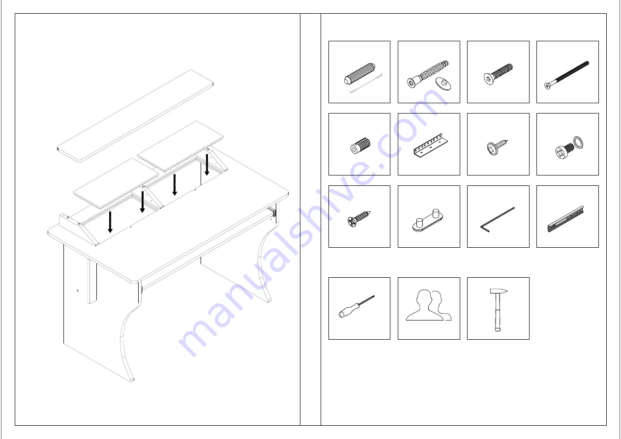 Zaor Combo 61 Desk Скачать руководство пользователя страница 10