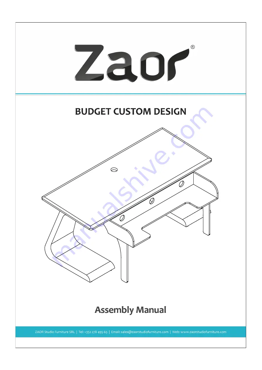 Zaor iDesk Key Assembly Manual Download Page 1