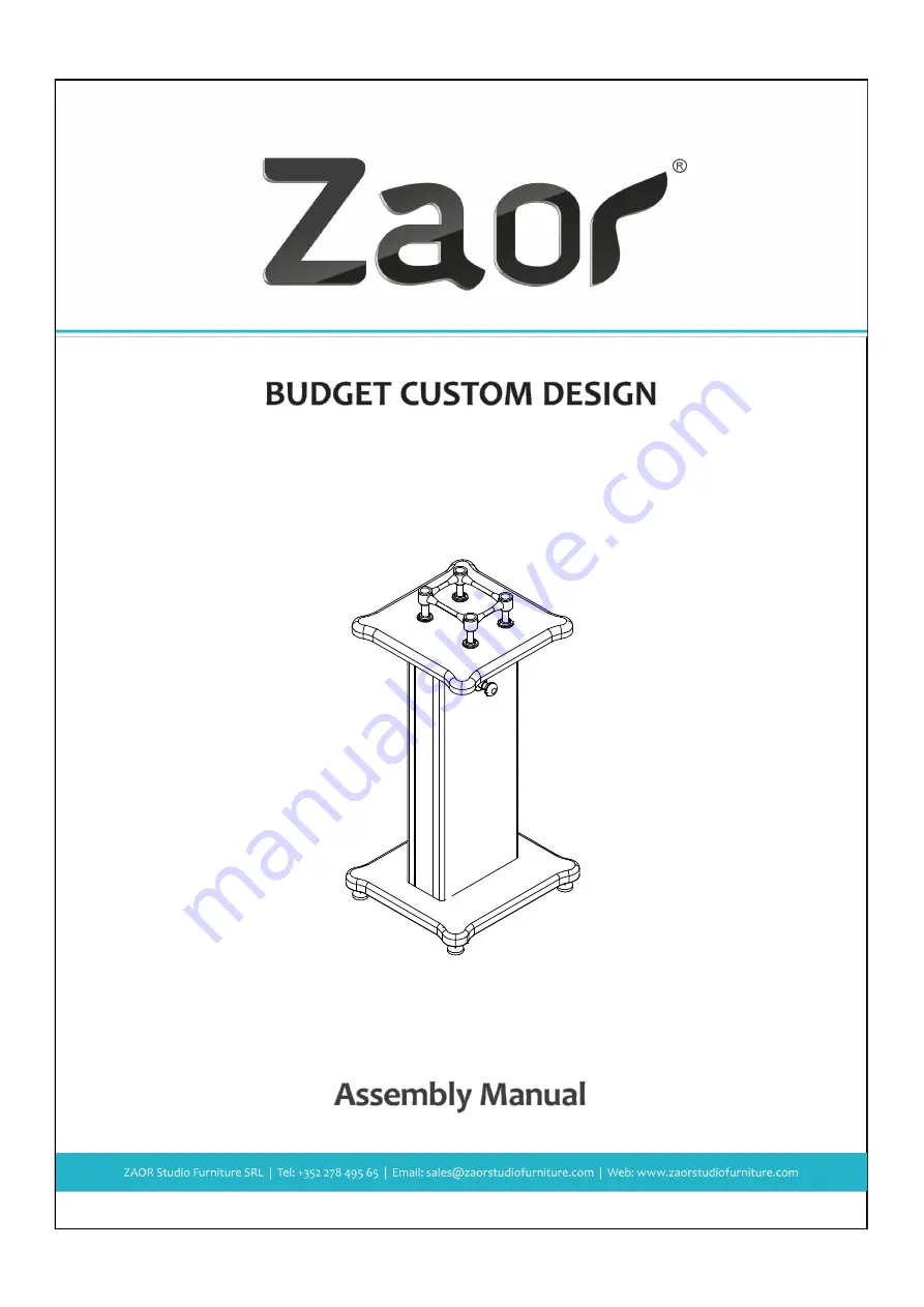 Zaor Isostand MKII Скачать руководство пользователя страница 1