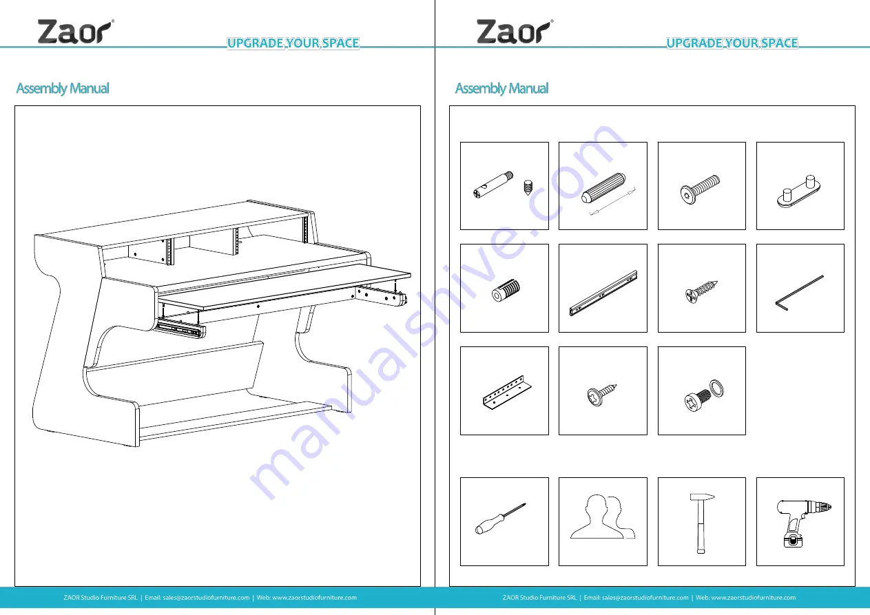 Zaor Miza 88 Flex Assembly Manual Download Page 12