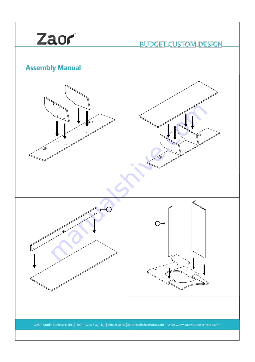 Zaor Miza 88 XL Assembly Manual Download Page 4