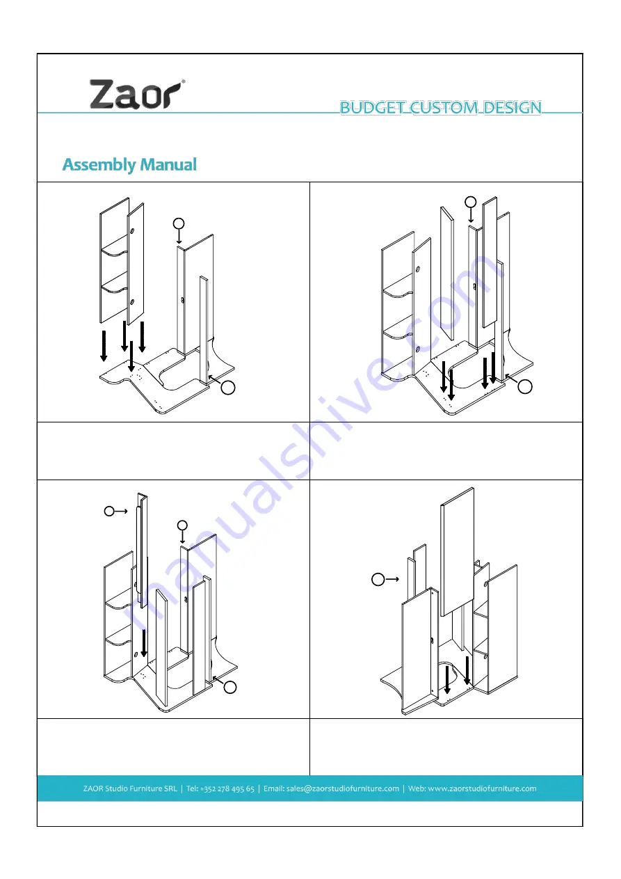 Zaor Miza 88 XL Assembly Manual Download Page 5