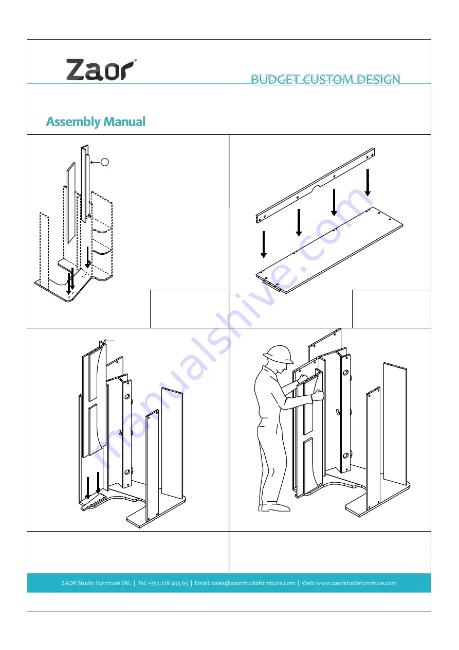 Zaor Miza 88 Assembly Manual Download Page 5