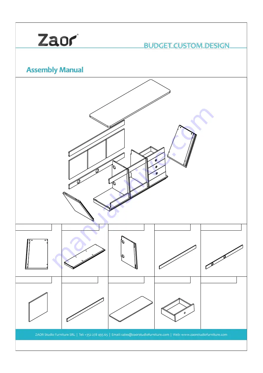 Zaor Rackboard Скачать руководство пользователя страница 3