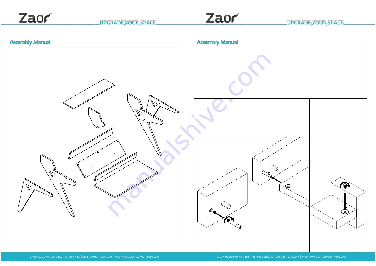 Zaor Vision WS Assembly Manual Download Page 2