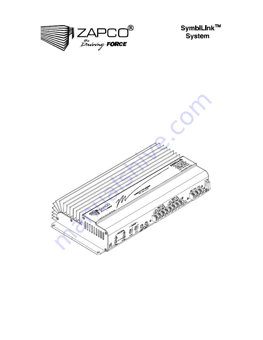 zapco Z250C4-SL SymbiLink User Manual Download Page 1