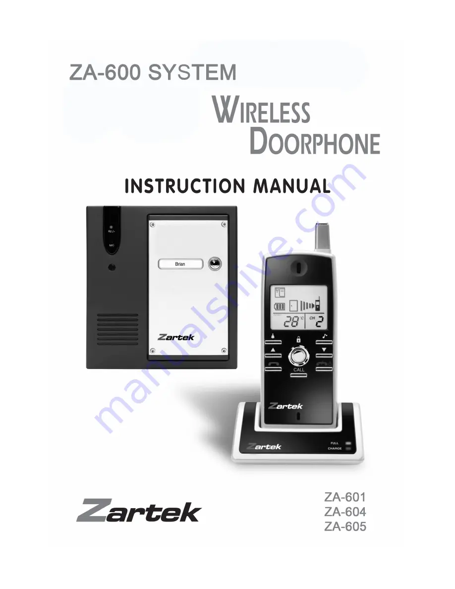 Zartek ZA-601 Instruction Manual Download Page 1