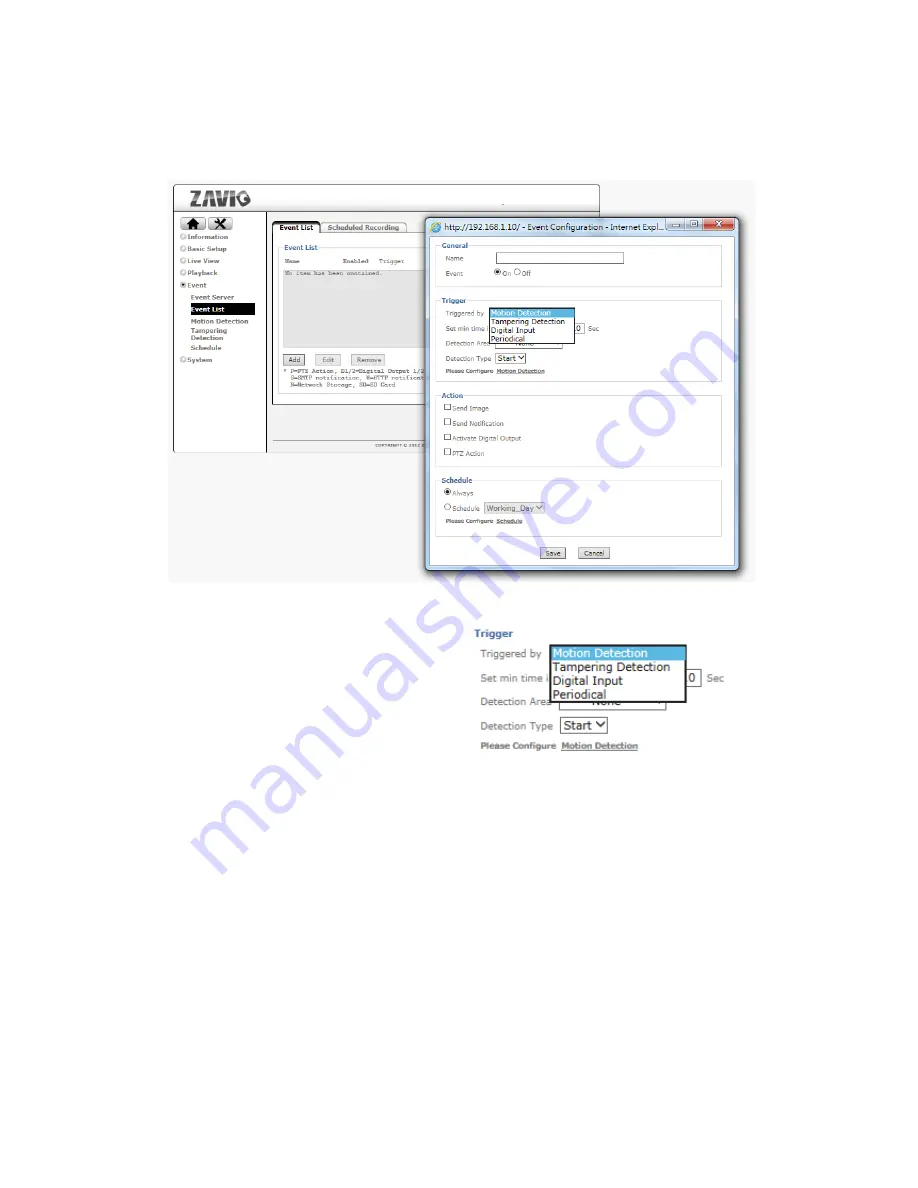 Zavio B7320 3MP WDR User Manual Download Page 35