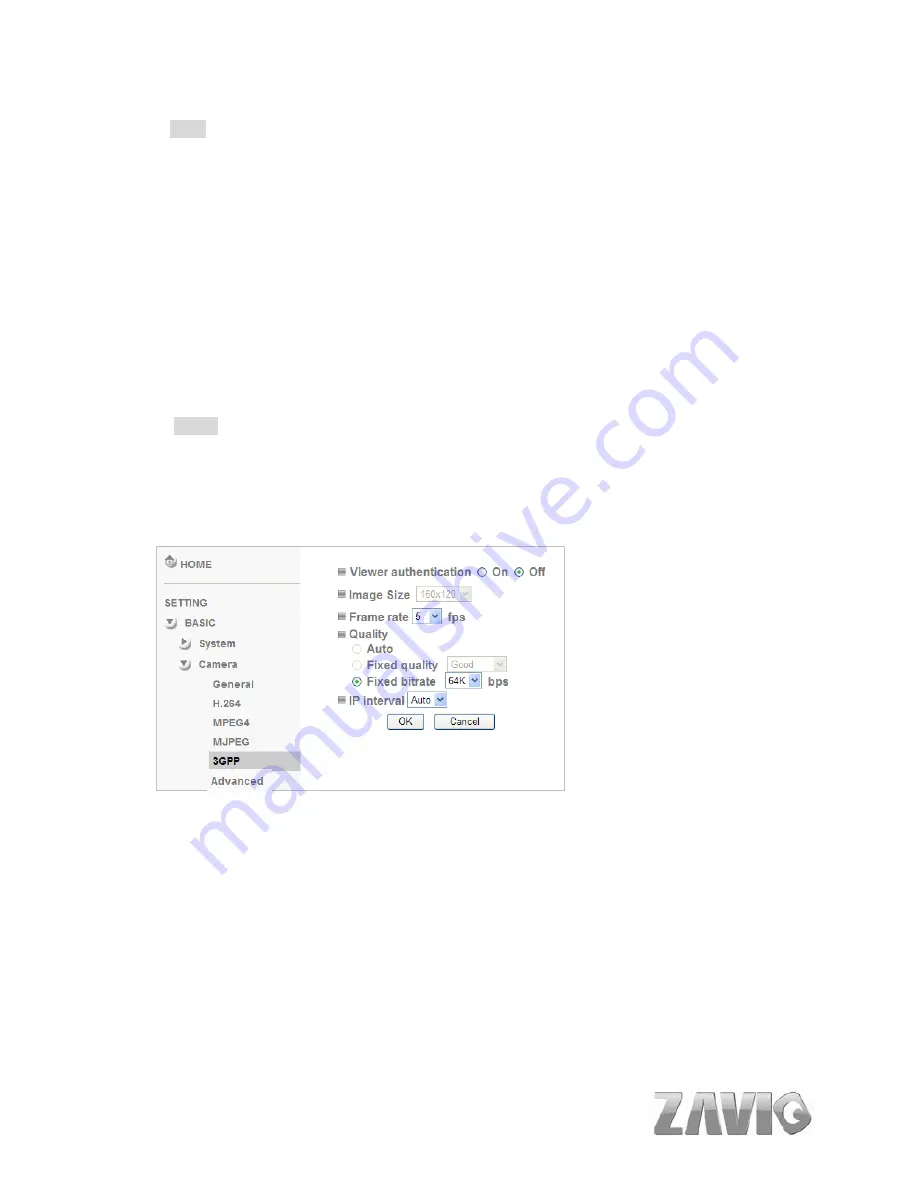 Zavio F5100 User Manual Download Page 34