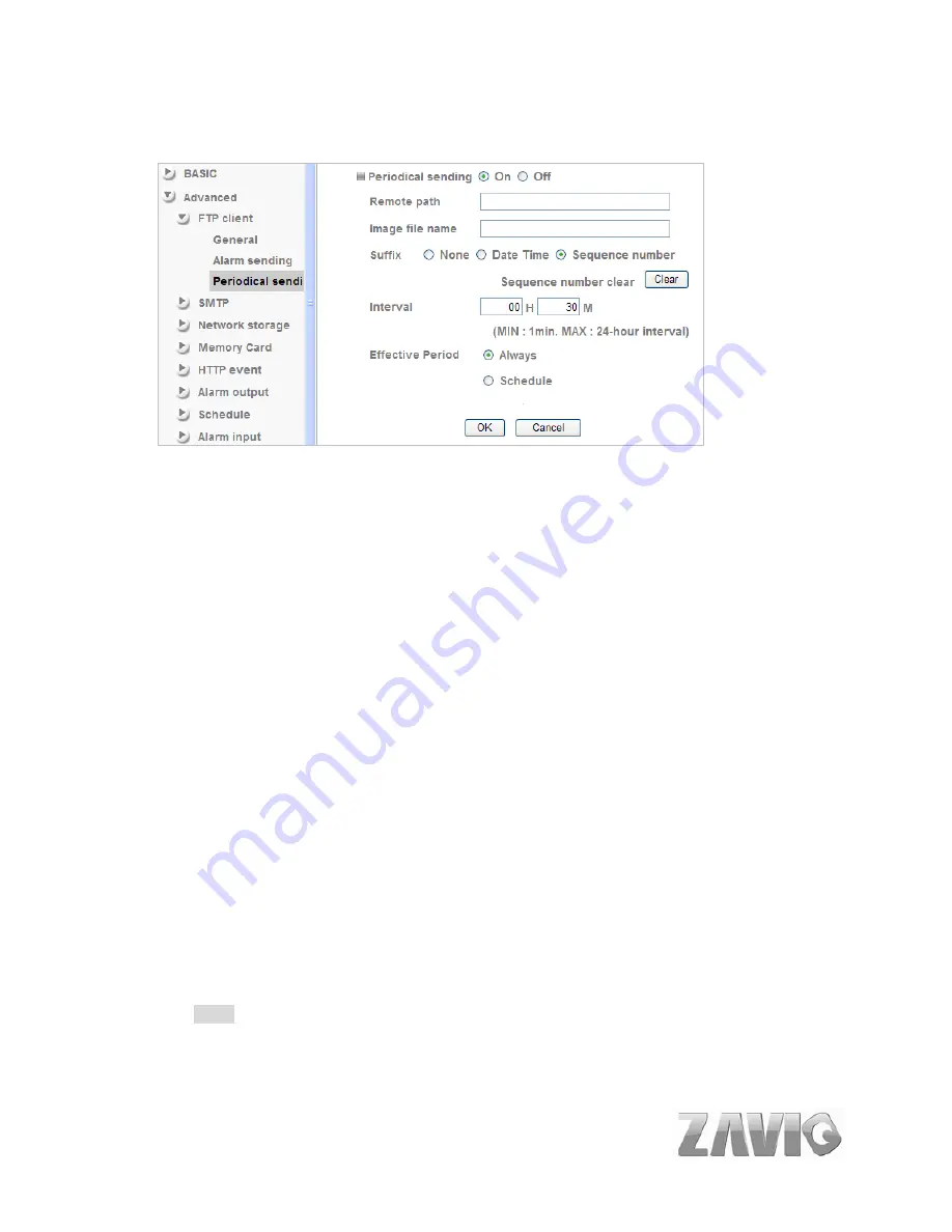 Zavio F5100 User Manual Download Page 58