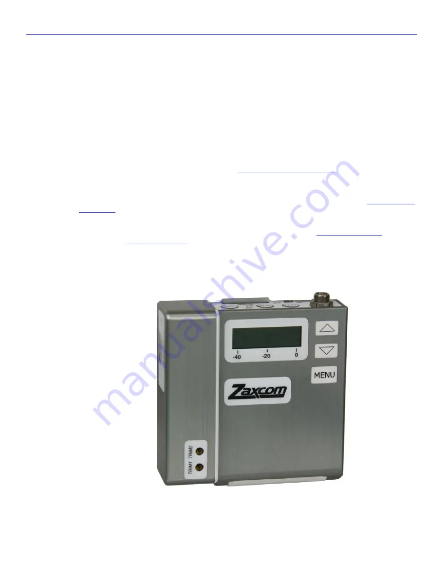 Zaxcom ZFR100 User Manual Download Page 35