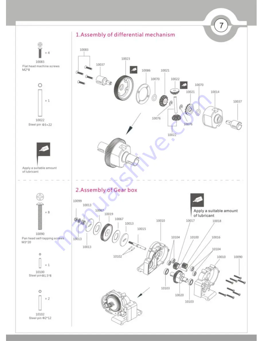 ZD Racing ZMT-10 Скачать руководство пользователя страница 7