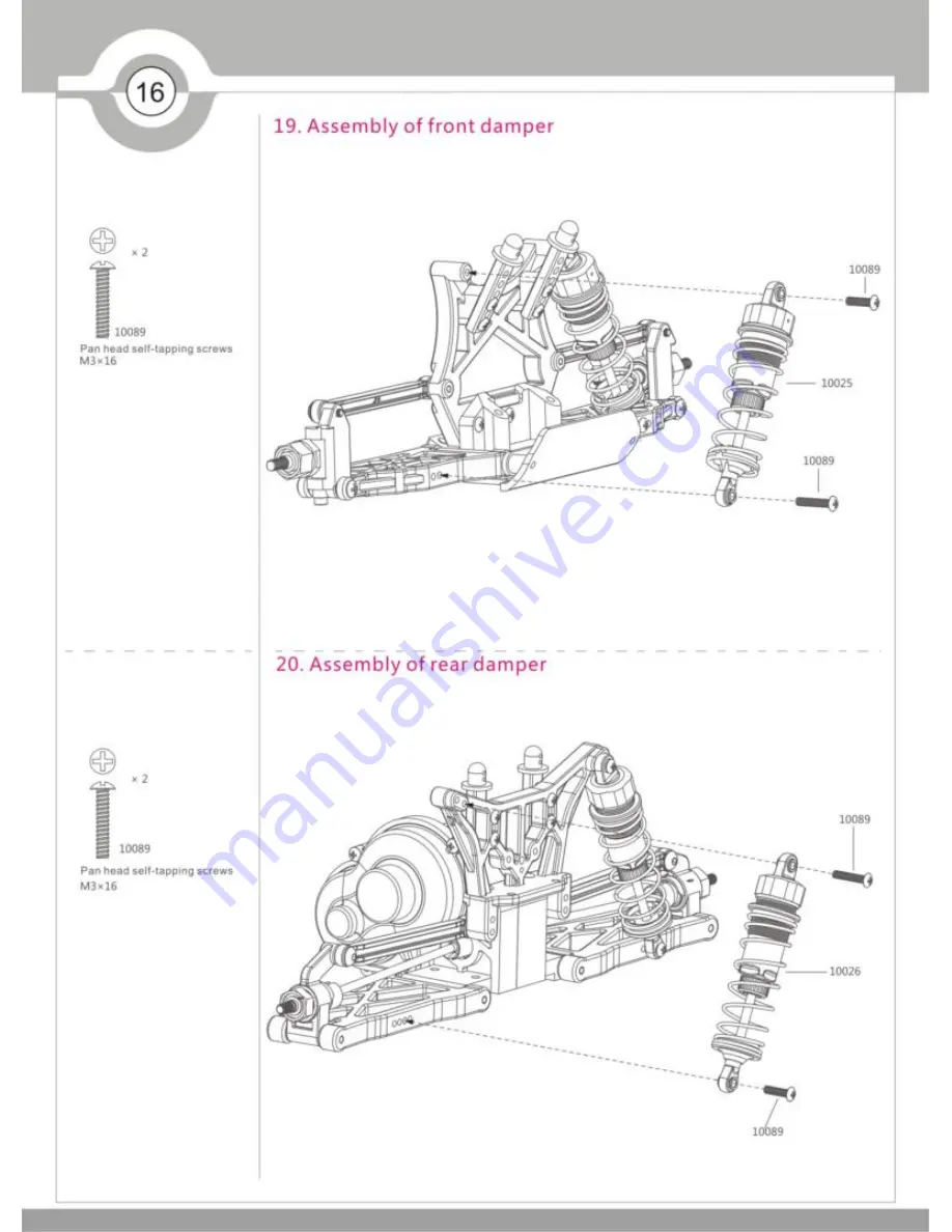 ZD Racing ZMT-10 User Manual Download Page 16