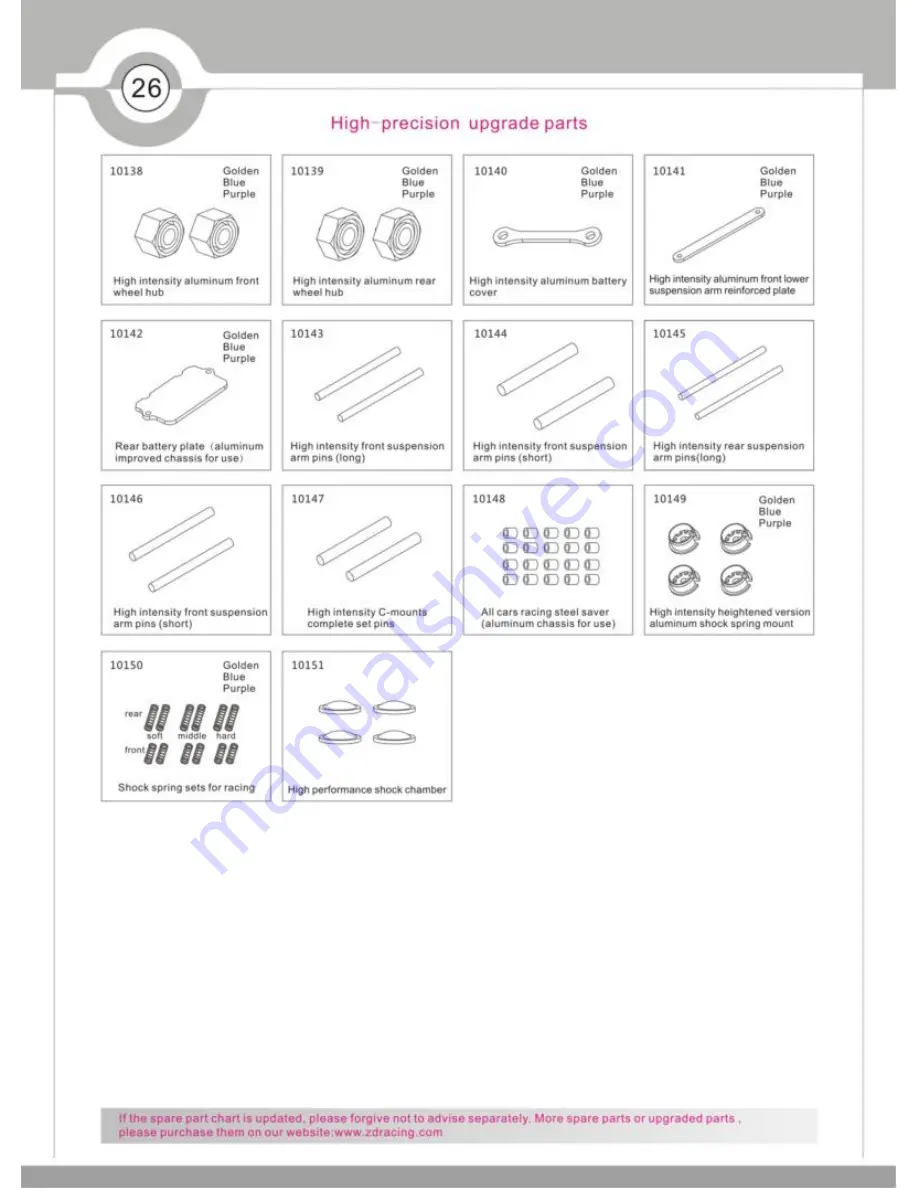 ZD Racing ZMT-10 User Manual Download Page 26