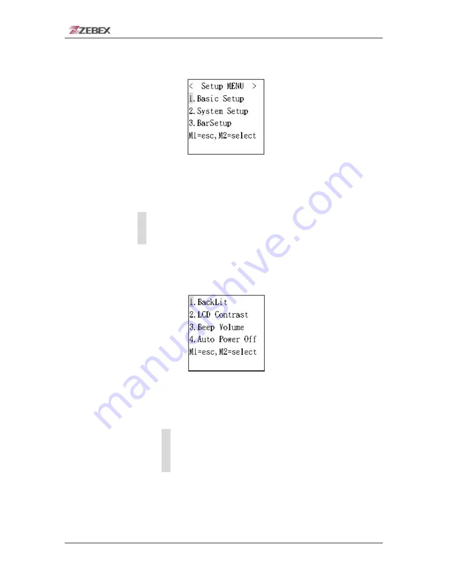 Zebex Z-2121 series User Manual Download Page 28