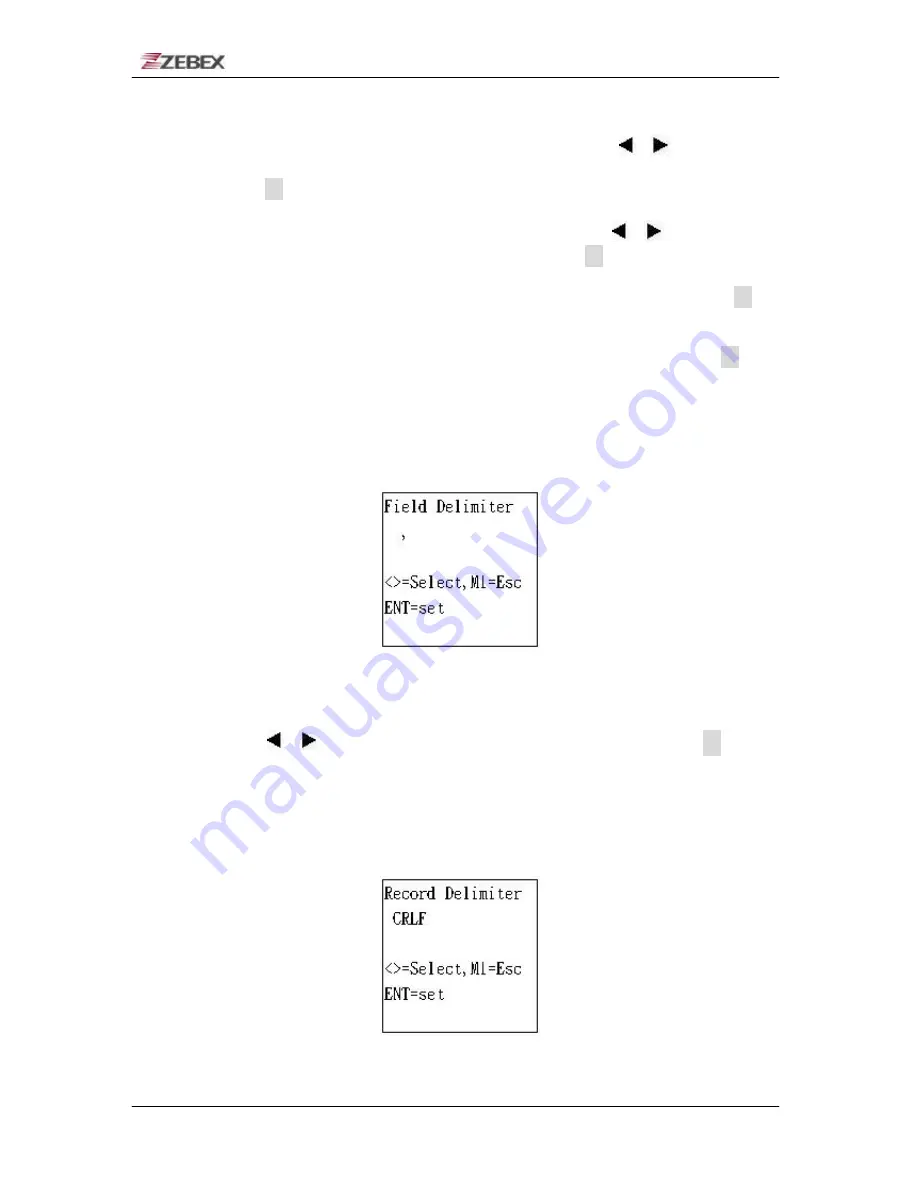 Zebex Z-2121 series User Manual Download Page 32