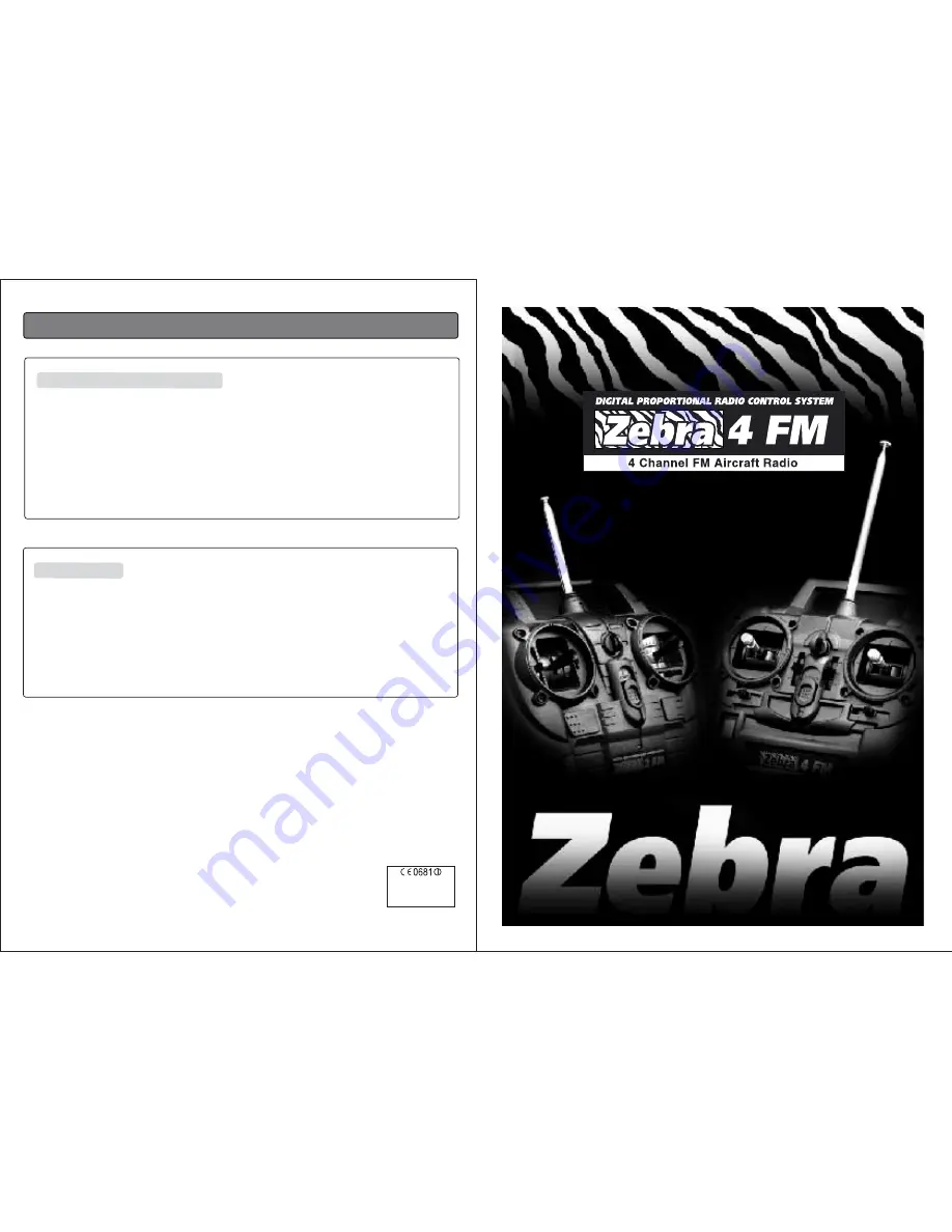 Zebra 4 FM Скачать руководство пользователя страница 1