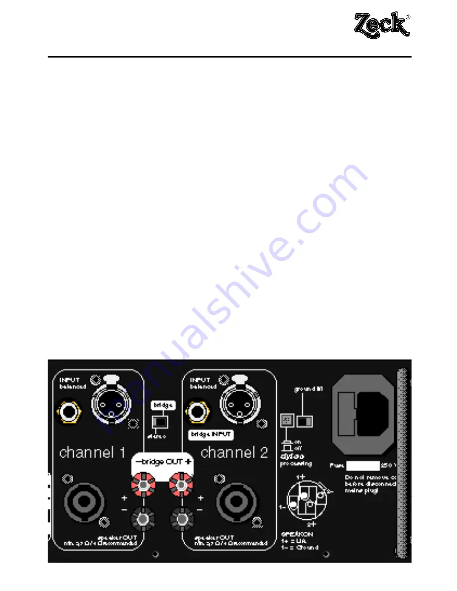 Zeck Audio CA 800 Owner'S Manual Download Page 15