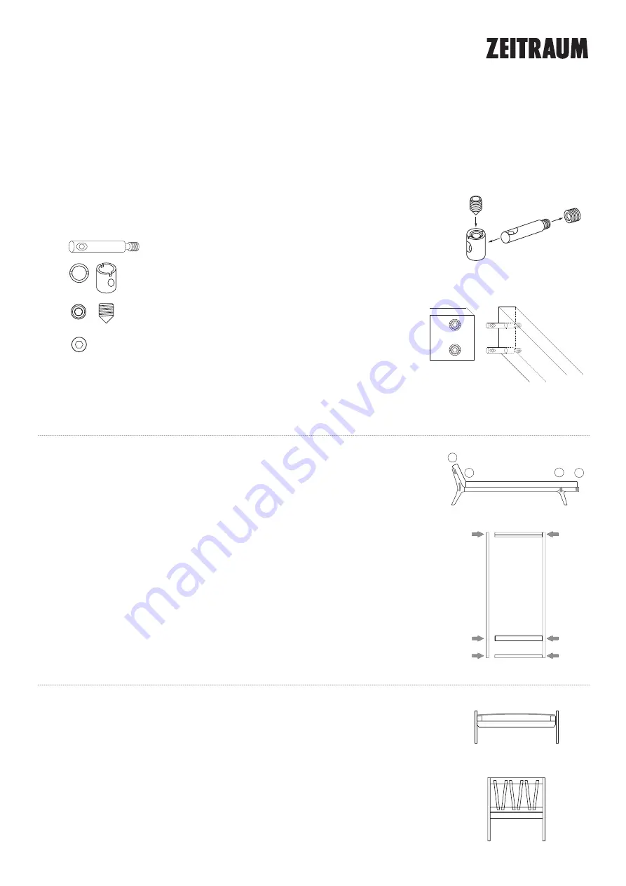 ZEITRAUM MELLOW DAYBED Assembly Instruction Download Page 2