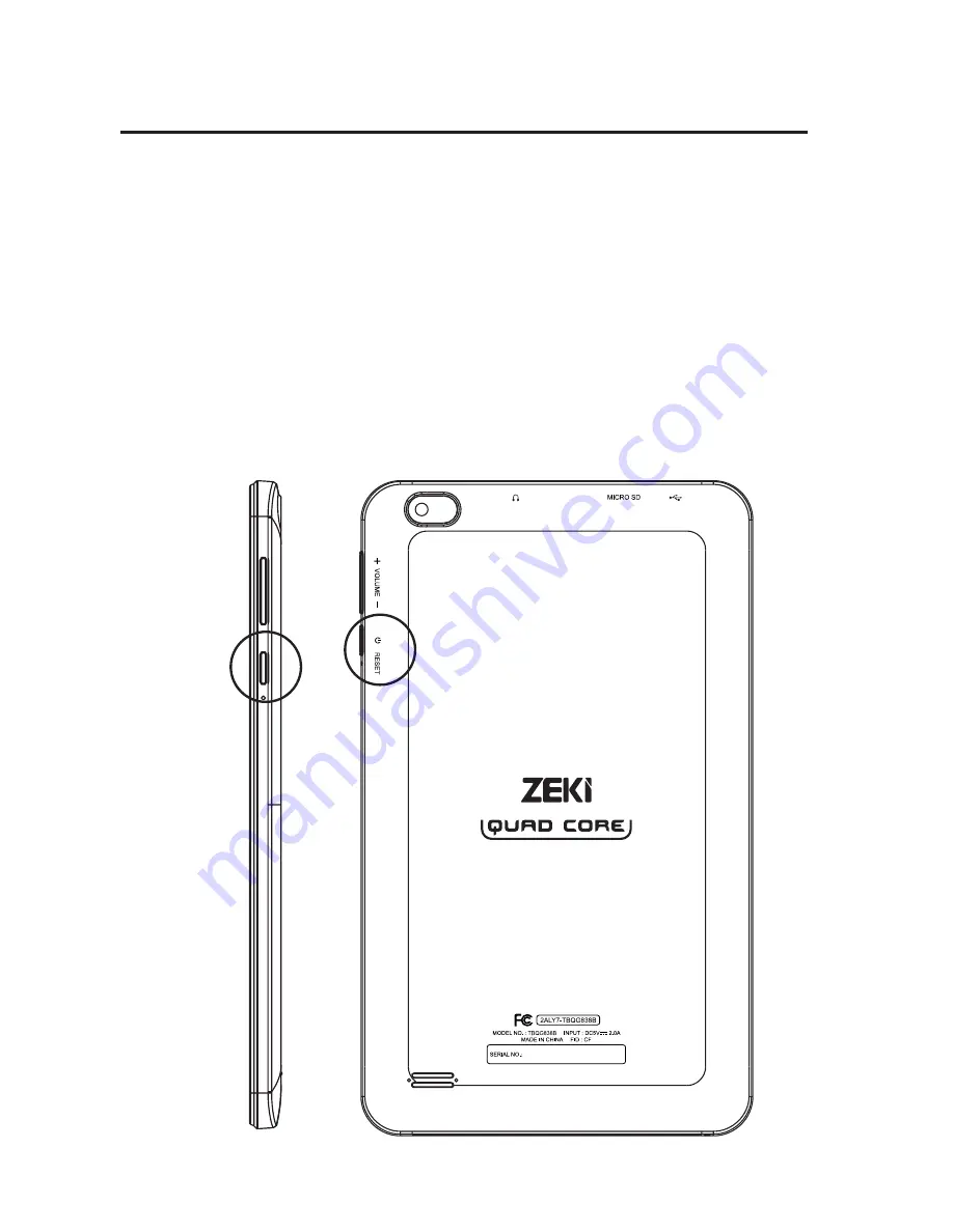 Zeki TBQG838B User Manual Download Page 6