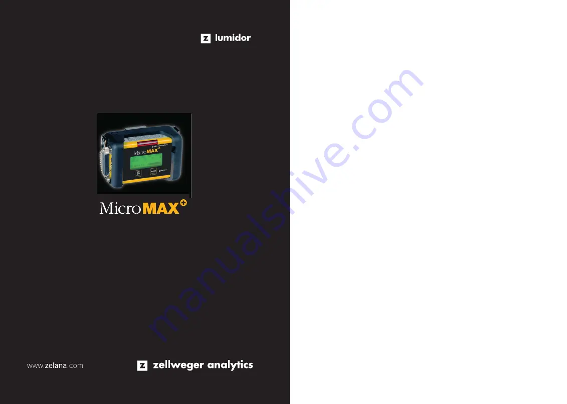 Zellweger Lumidor MicroMAX+ User And Maintenance Manual Download Page 38