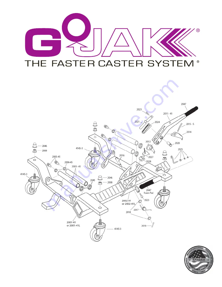 ZENDEX GO JAK G4107 Manual Download Page 2