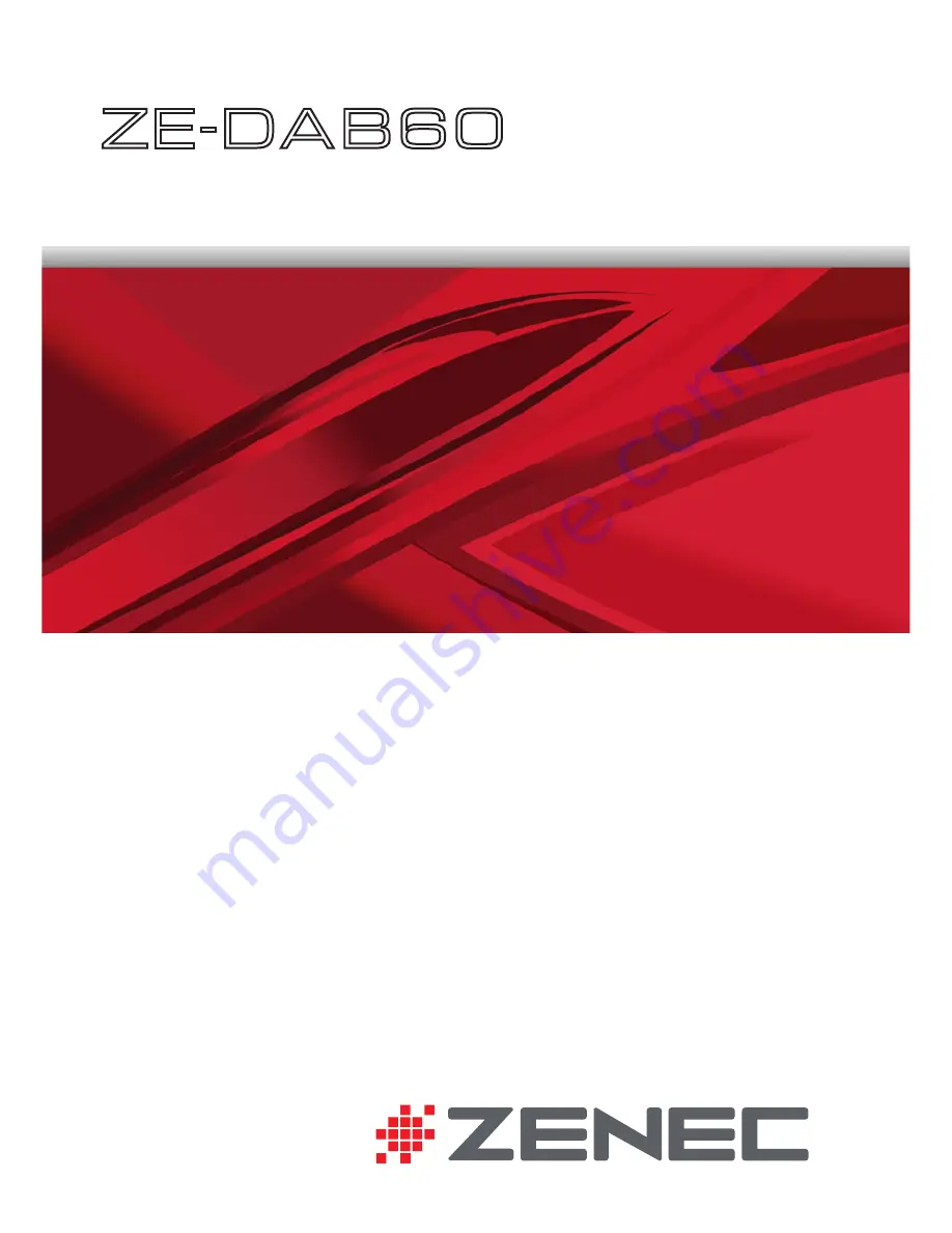 ZENEC ZE-DAB60 User Manual Download Page 1