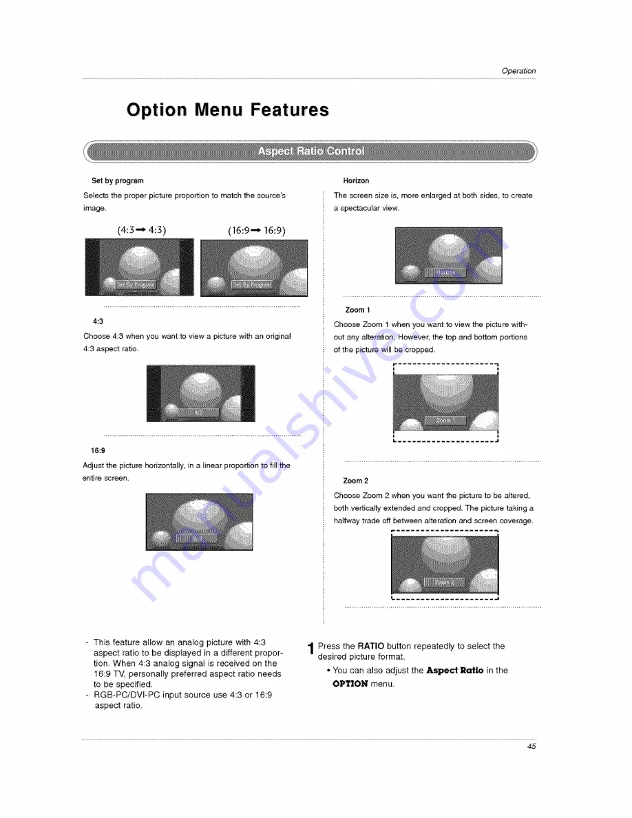 Zenith 32LC2DA Installation And Operating Manual Download Page 45